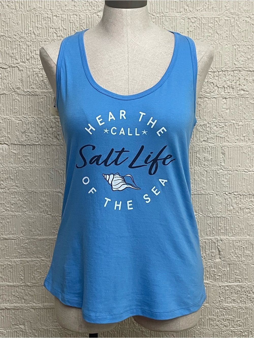 Salt Life Sky Blue “Hear the Call of the Sea” Graphic Tank